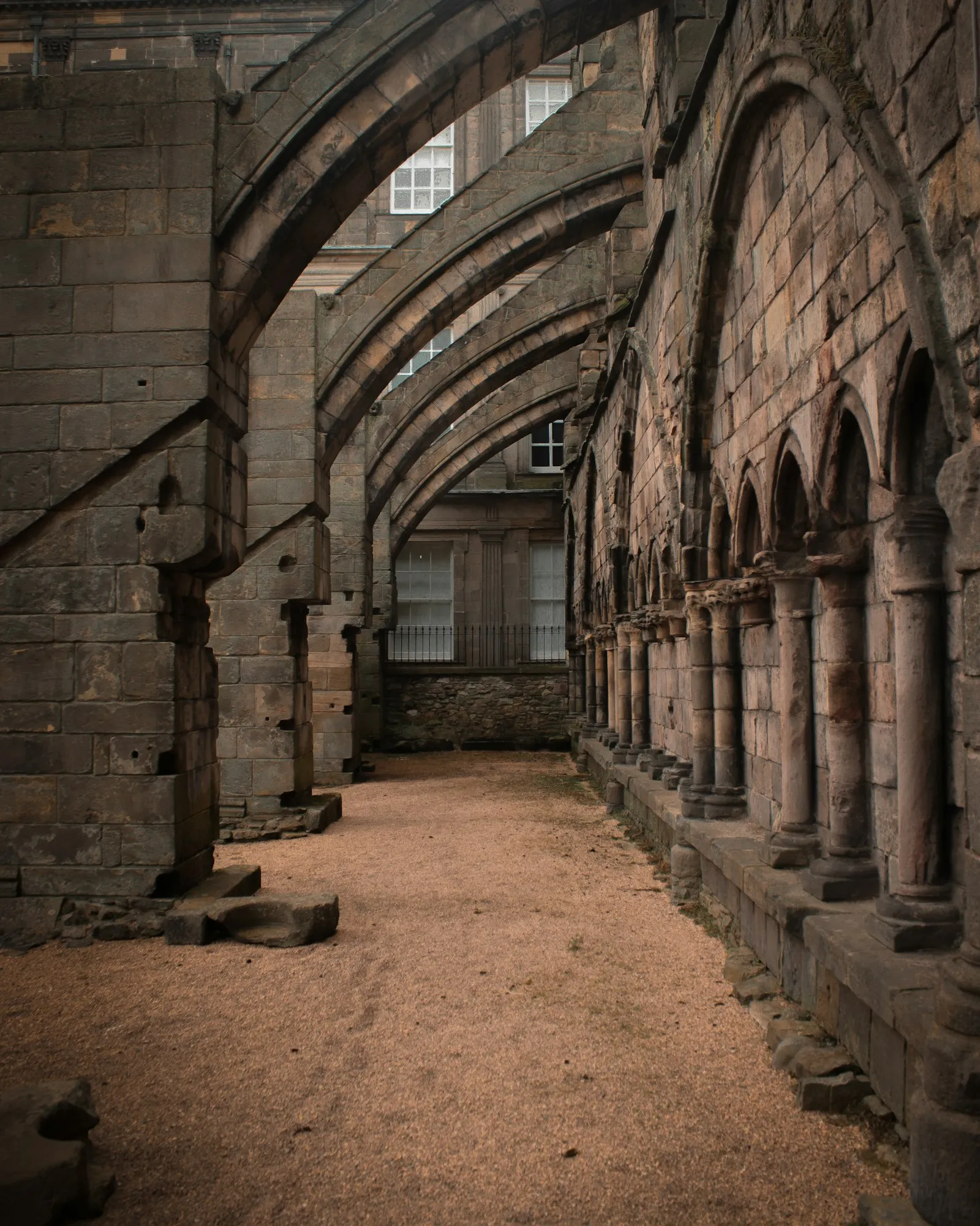 Traditional sandstone buildings in Edinburgh, showing the type of stone exteriors we clean
