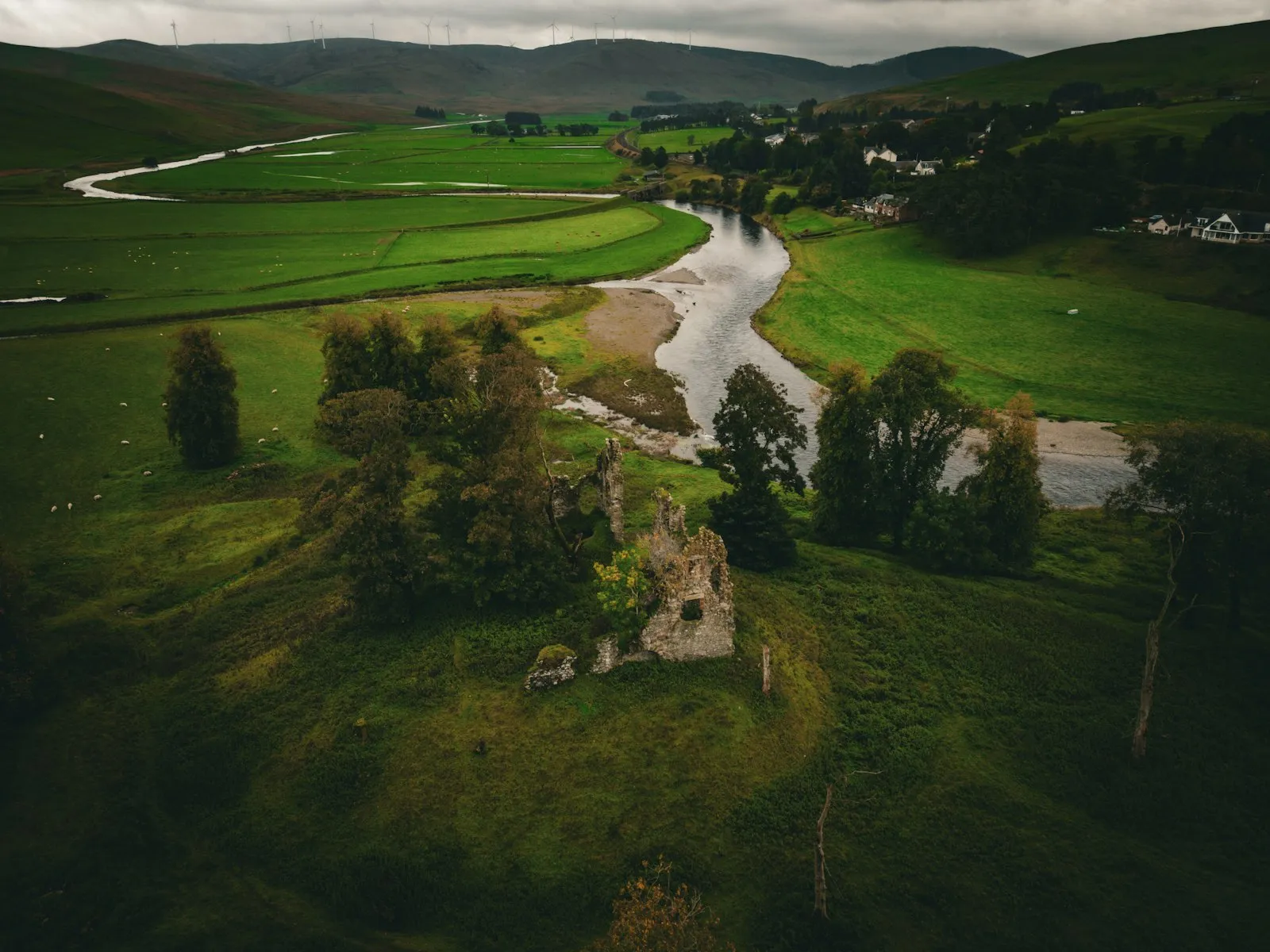 Scottish Borders countryside showing the rural areas we cover for exterior cleaning