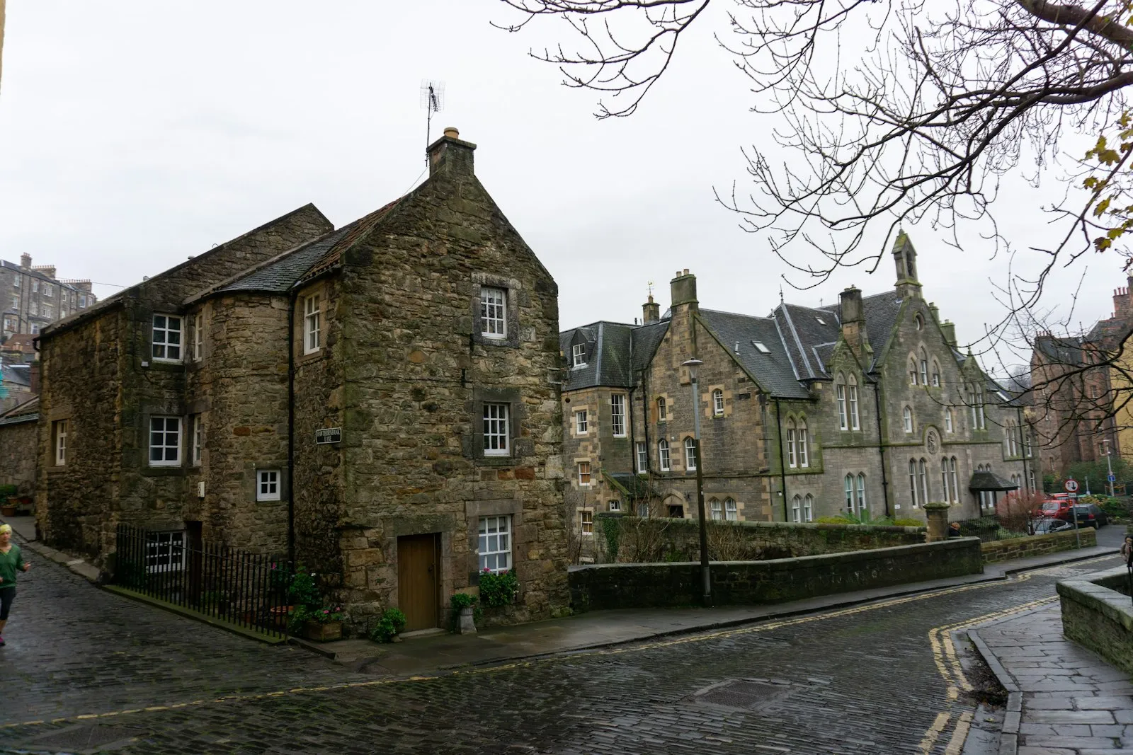 Traditional sandstone building in Edinburgh